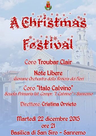 22 dicembre 2015 Troubar Clair Note Libere Coro Calvino San Siro Sanremo